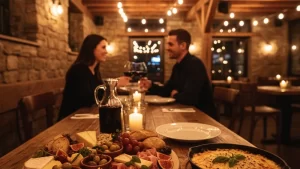 Best Date Night restaurants in Montreal, QC - cozy restaurant atmosphere with delicious food
