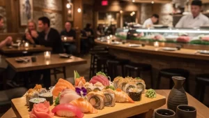 Best Sushi Bars restaurants in Montreal, QC - cozy restaurant atmosphere with delicious food